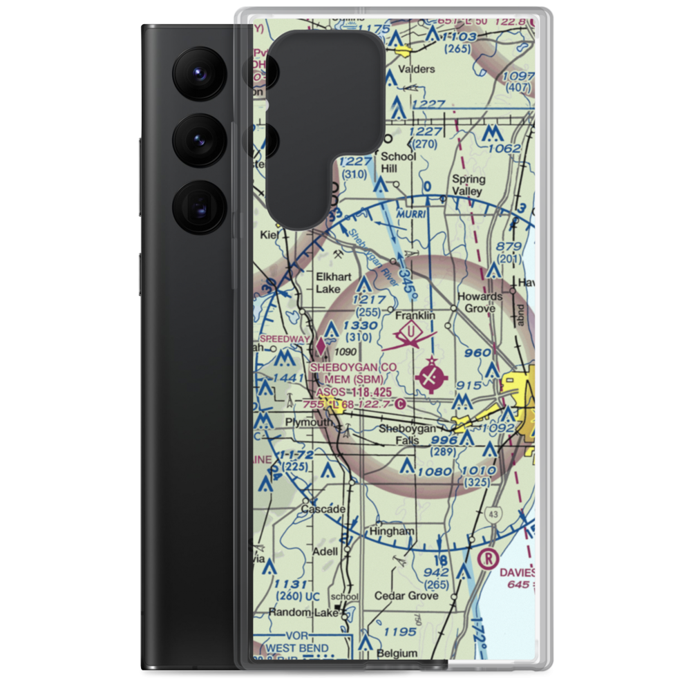 Feldmann Field (4WI6) VFR Sectional Samsung Case Samsung Galaxy S22 Ultra model shown