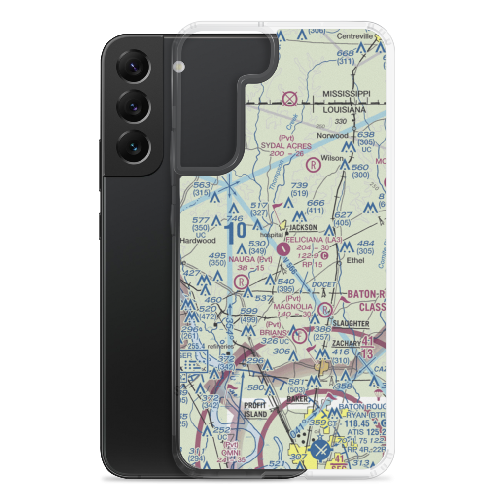 Feliciana Airpark (LA3) VFR Sectional Samsung Case Samsung Galaxy S22 Plus model shown