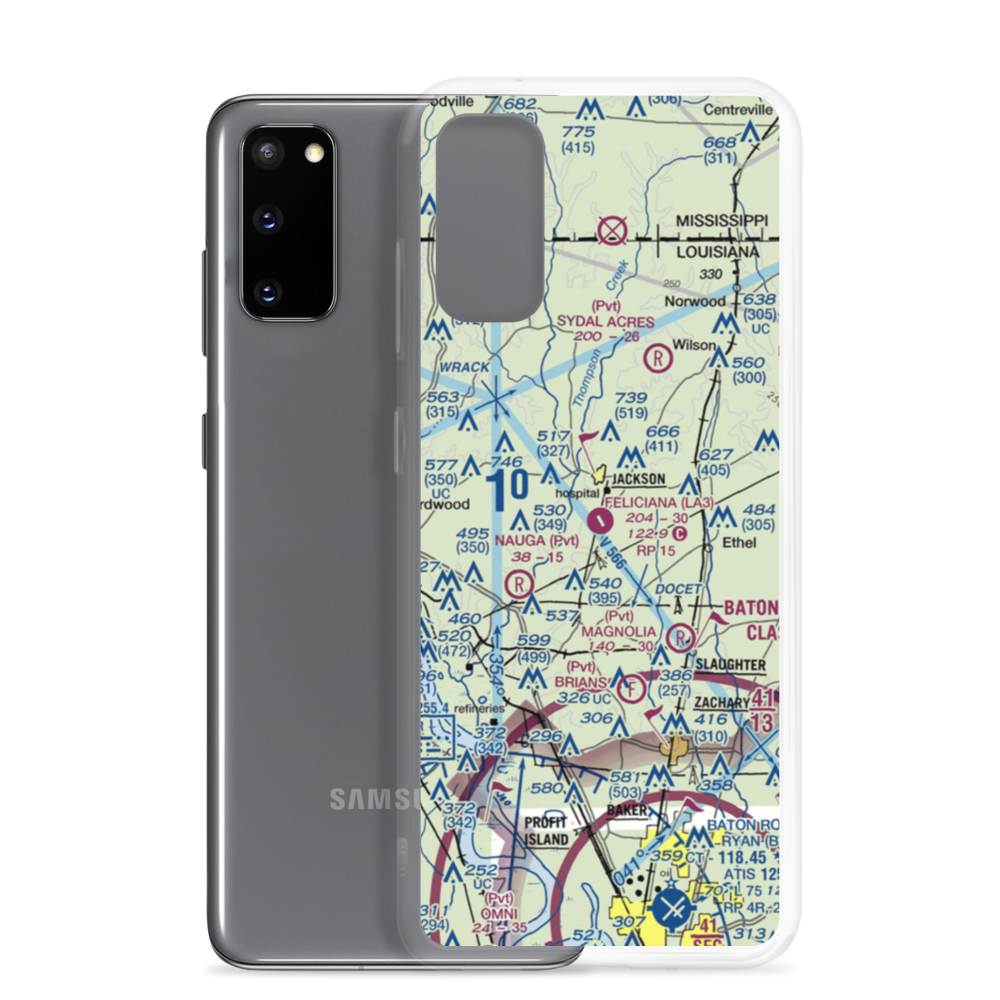 Feliciana Airpark (LA3) VFR Sectional Samsung Case Samsung Galaxy S20 model shown