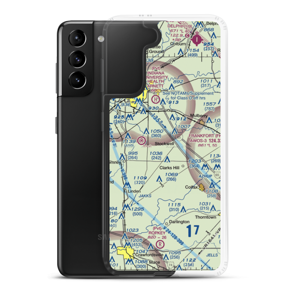 Felix Airport (37IN) VFR Sectional Samsung Case Samsung Galaxy S21 Plus model shown