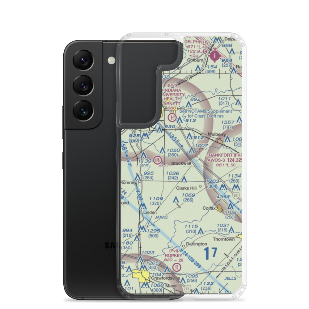 Felix Airport (37IN) VFR Sectional Samsung Case Samsung Galaxy S22 model shown