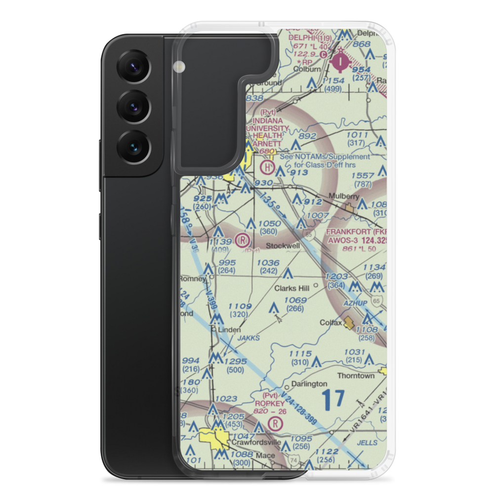 Felix Airport (37IN) VFR Sectional Samsung Case Samsung Galaxy S22 Plus model shown