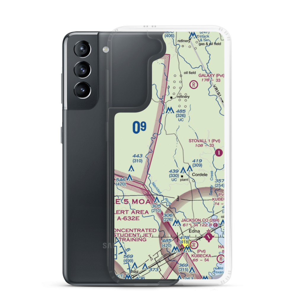 Fenner Ranch Airport (22TE) VFR Sectional Samsung Case Samsung Galaxy S21 model shown