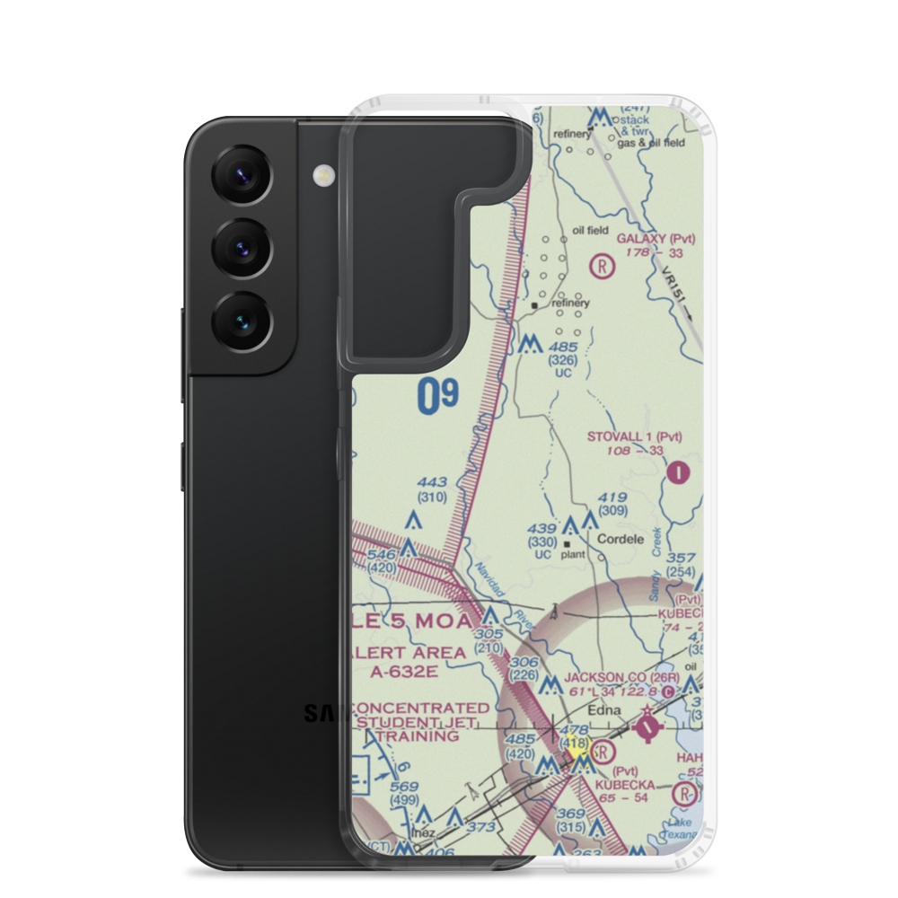 Fenner Ranch Airport (22TE) VFR Sectional Samsung Case Samsung Galaxy S22 model shown