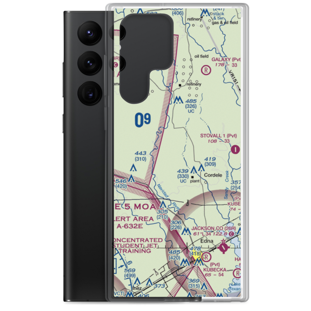 Fenner Ranch Airport (22TE) VFR Sectional Samsung Case Samsung Galaxy S22 Ultra model shown