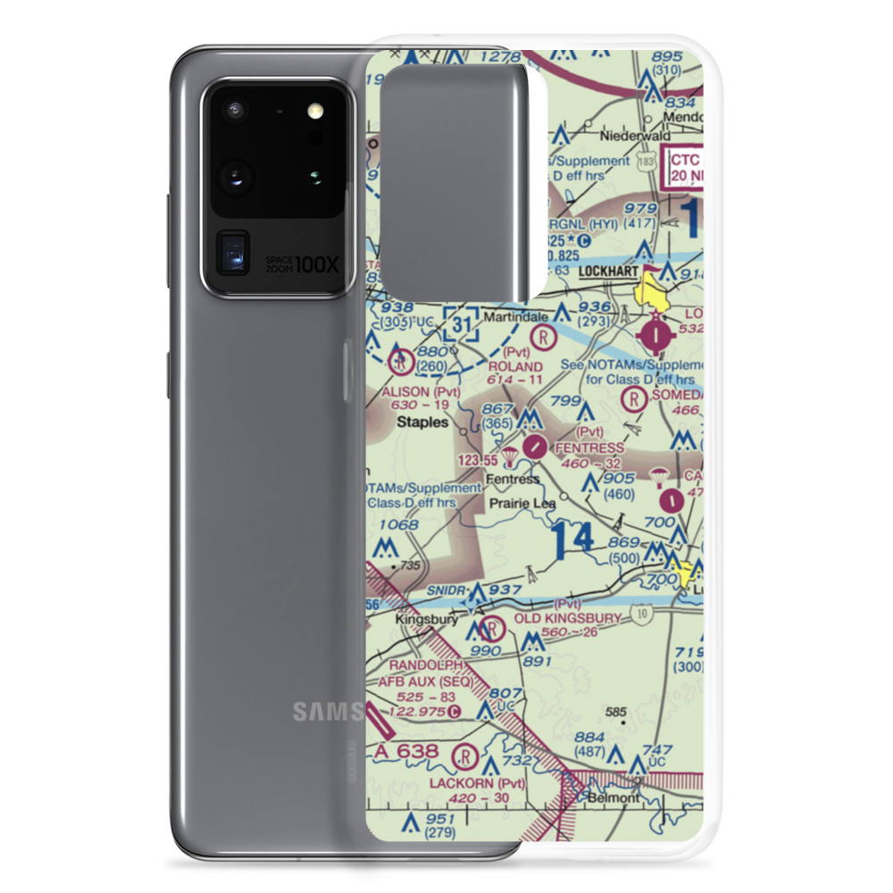 Fentress Airpark (XS90) VFR Sectional Samsung Case Samsung Galaxy S20 Ultra model shown