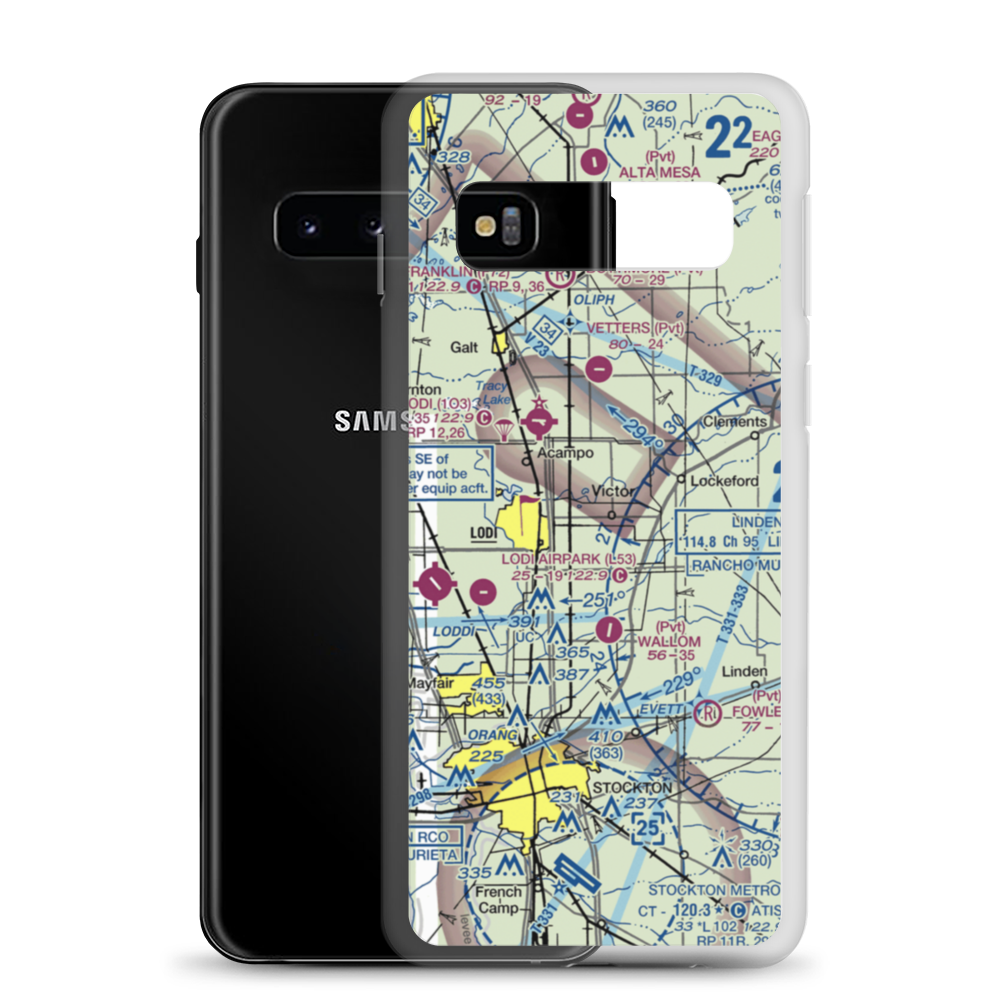 Ferdun Ranch Airport (CL11) VFR Sectional Samsung Case Samsung Galaxy S10 model shown