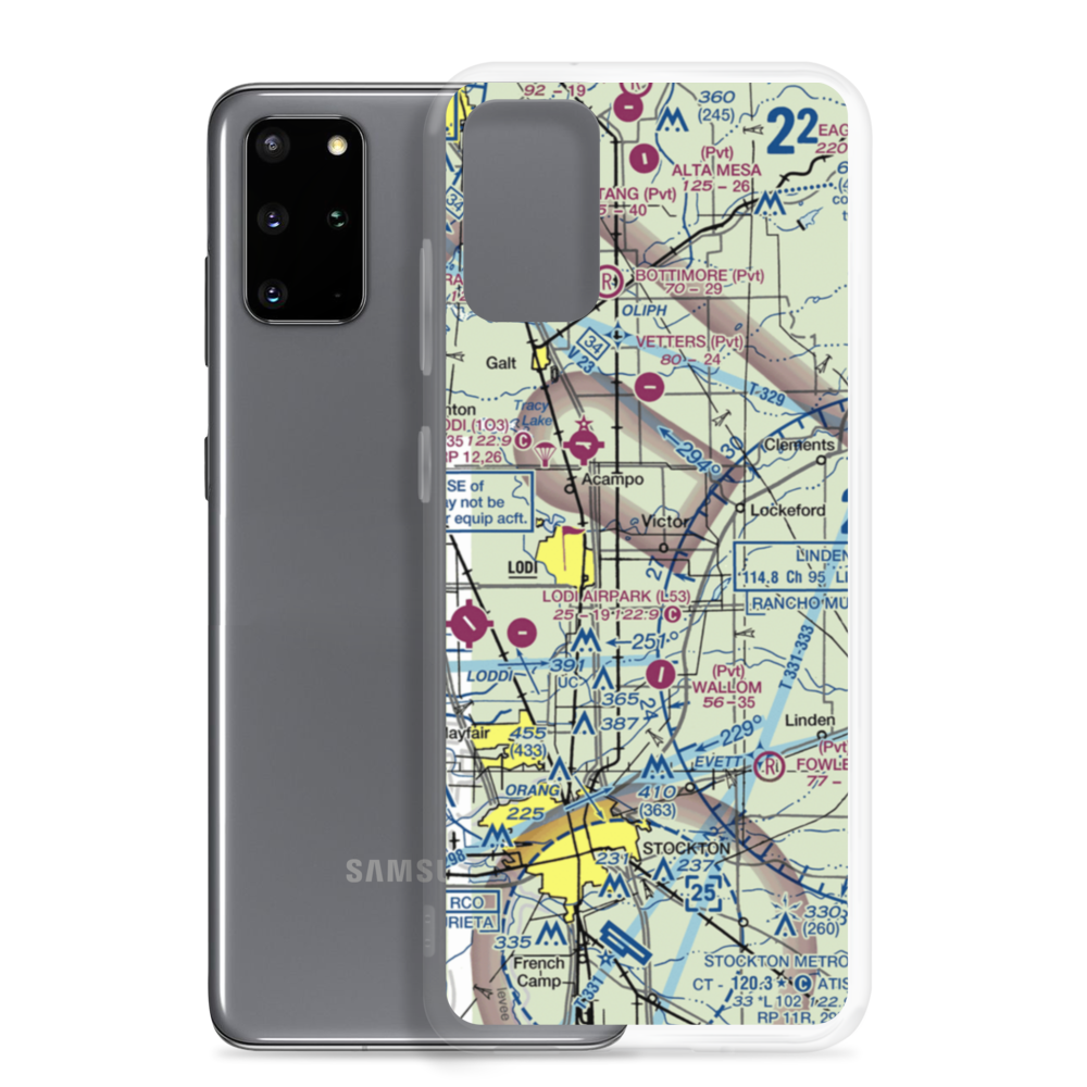 Ferdun Ranch Airport (CL11) VFR Sectional Samsung Case Samsung Galaxy S20 Plus model shown