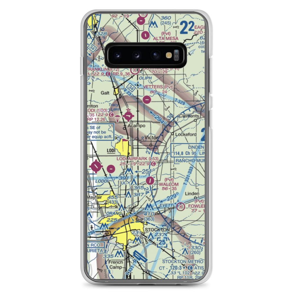 Ferdun Ranch Airport (CL11) VFR Sectional Samsung Case Samsung Galaxy S10+ model shown