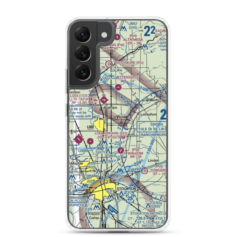 Ferdun Ranch Airport (CL11) VFR Sectional Samsung Case Samsung Galaxy S22 Plus model shown