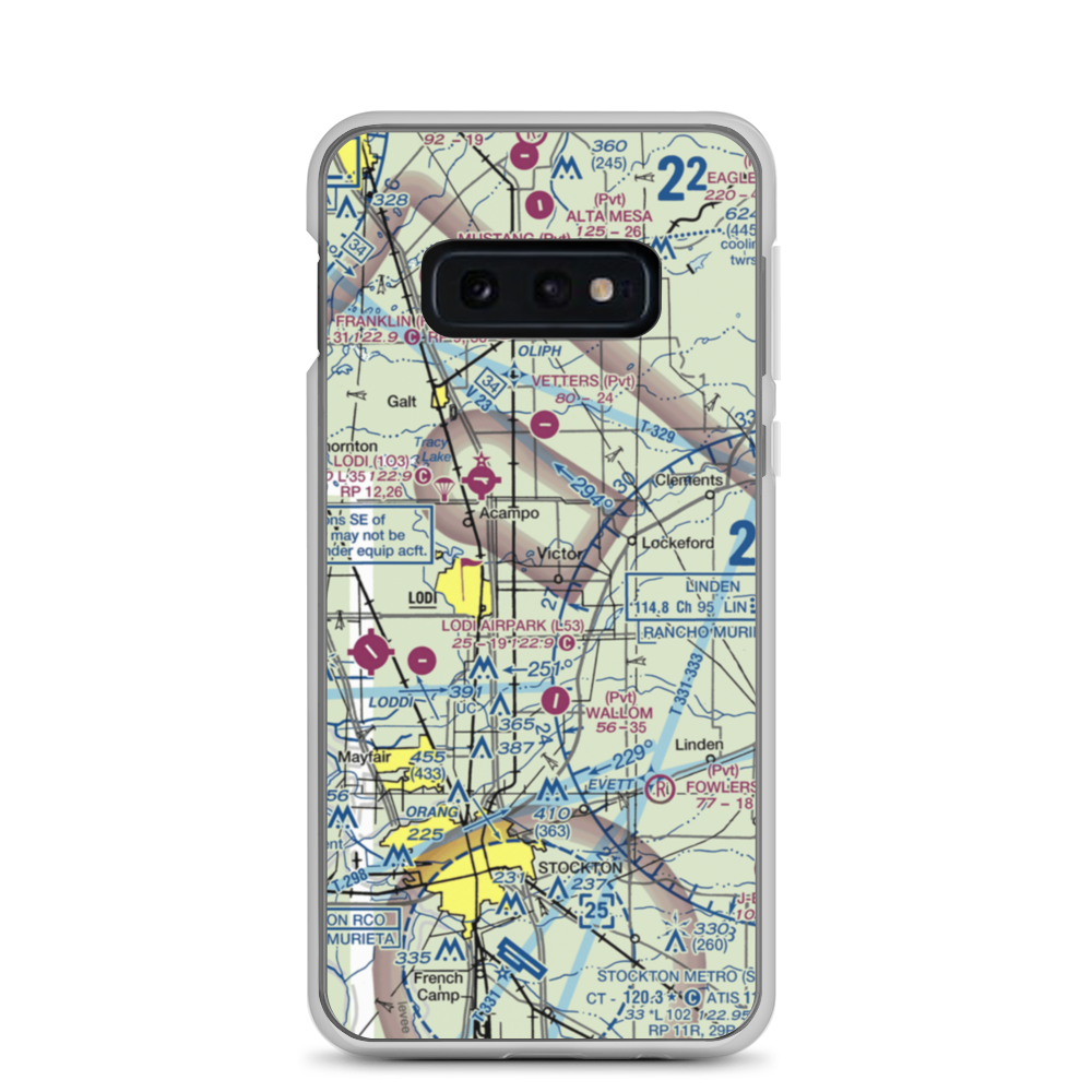 Ferdun Ranch Airport (CL11) VFR Sectional Samsung Case Samsung Galaxy S10e model shown