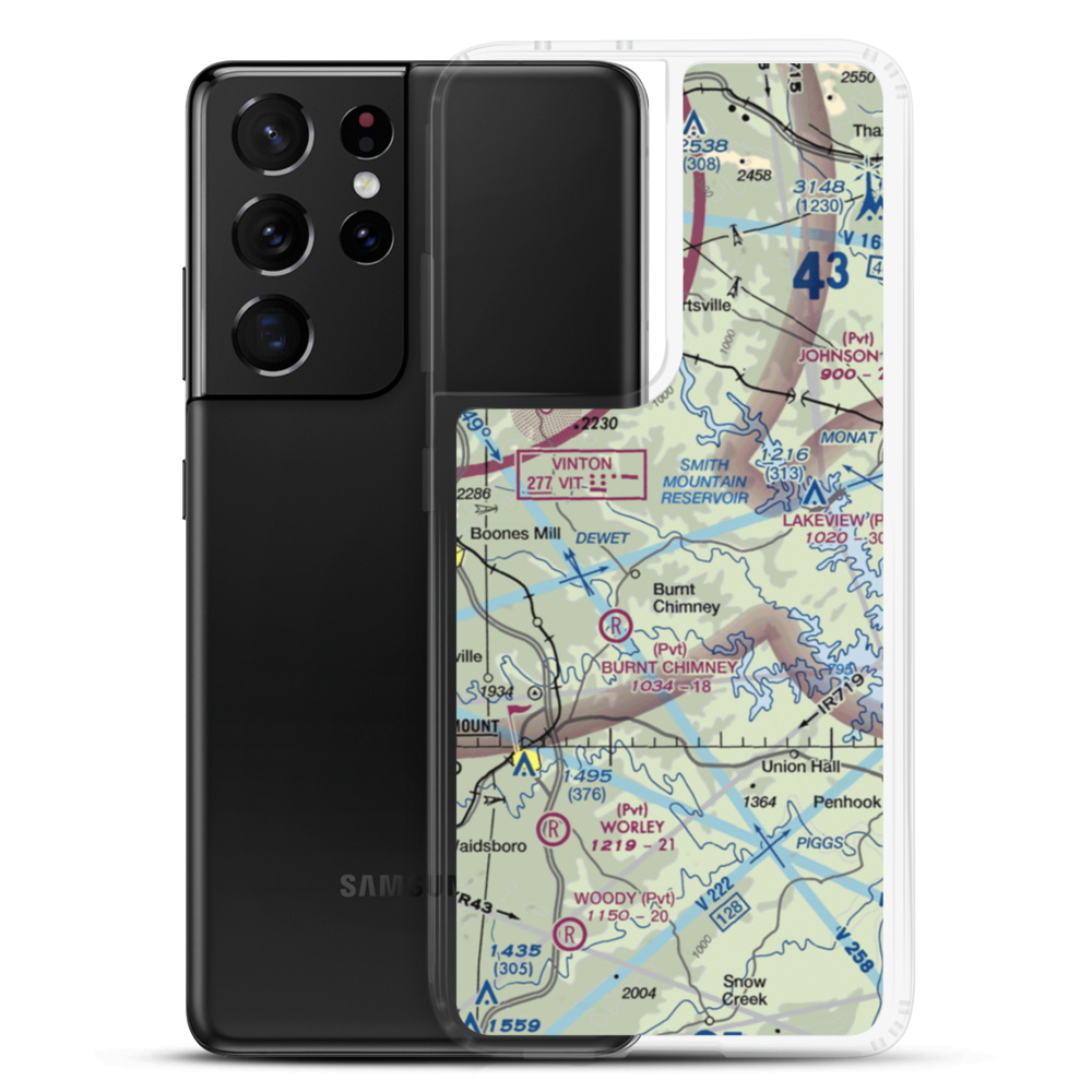 Ferguson Airport (81VA) VFR Sectional Samsung Case Samsung Galaxy S21 Ultra model shown