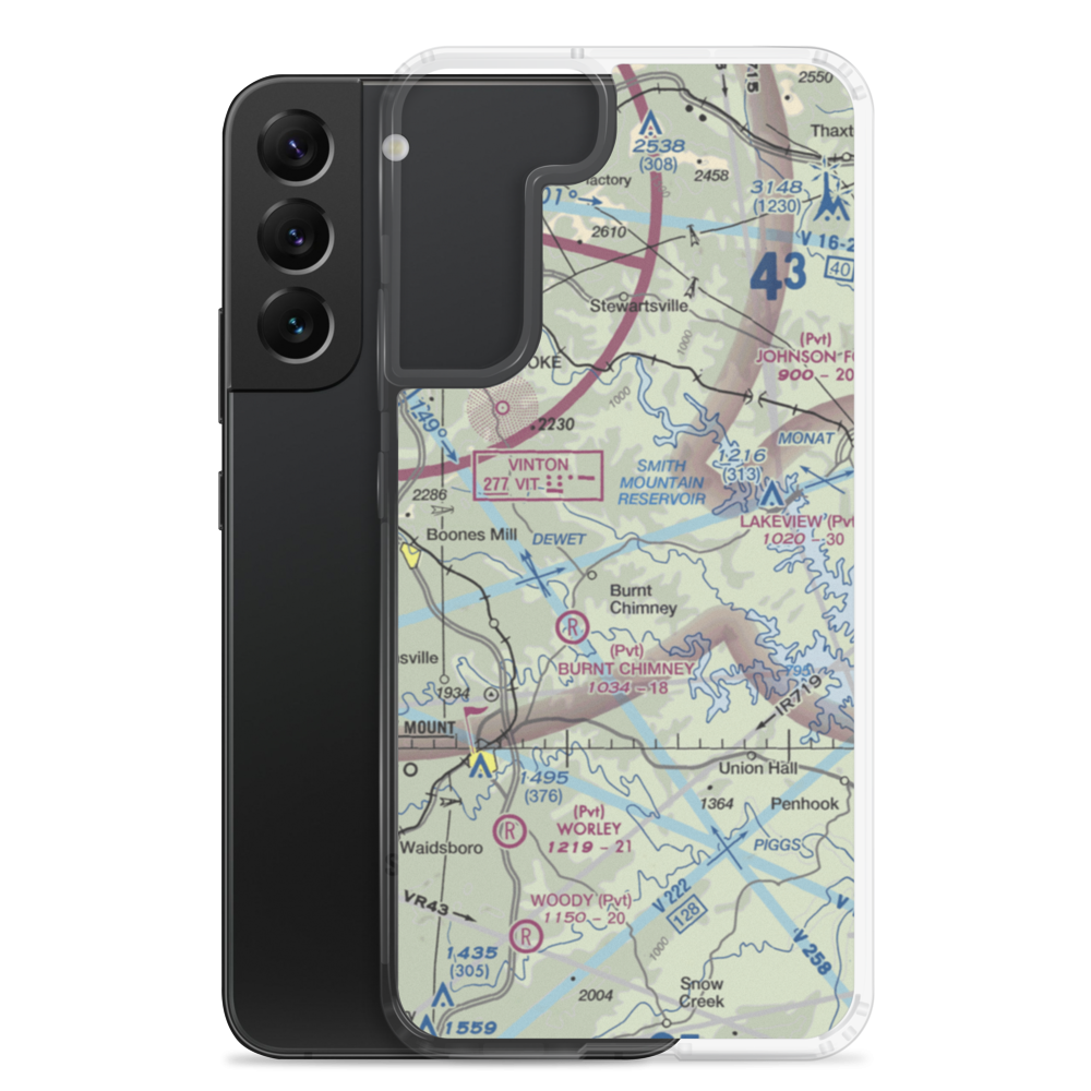 Ferguson Airport (81VA) VFR Sectional Samsung Case Samsung Galaxy S22 Plus model shown