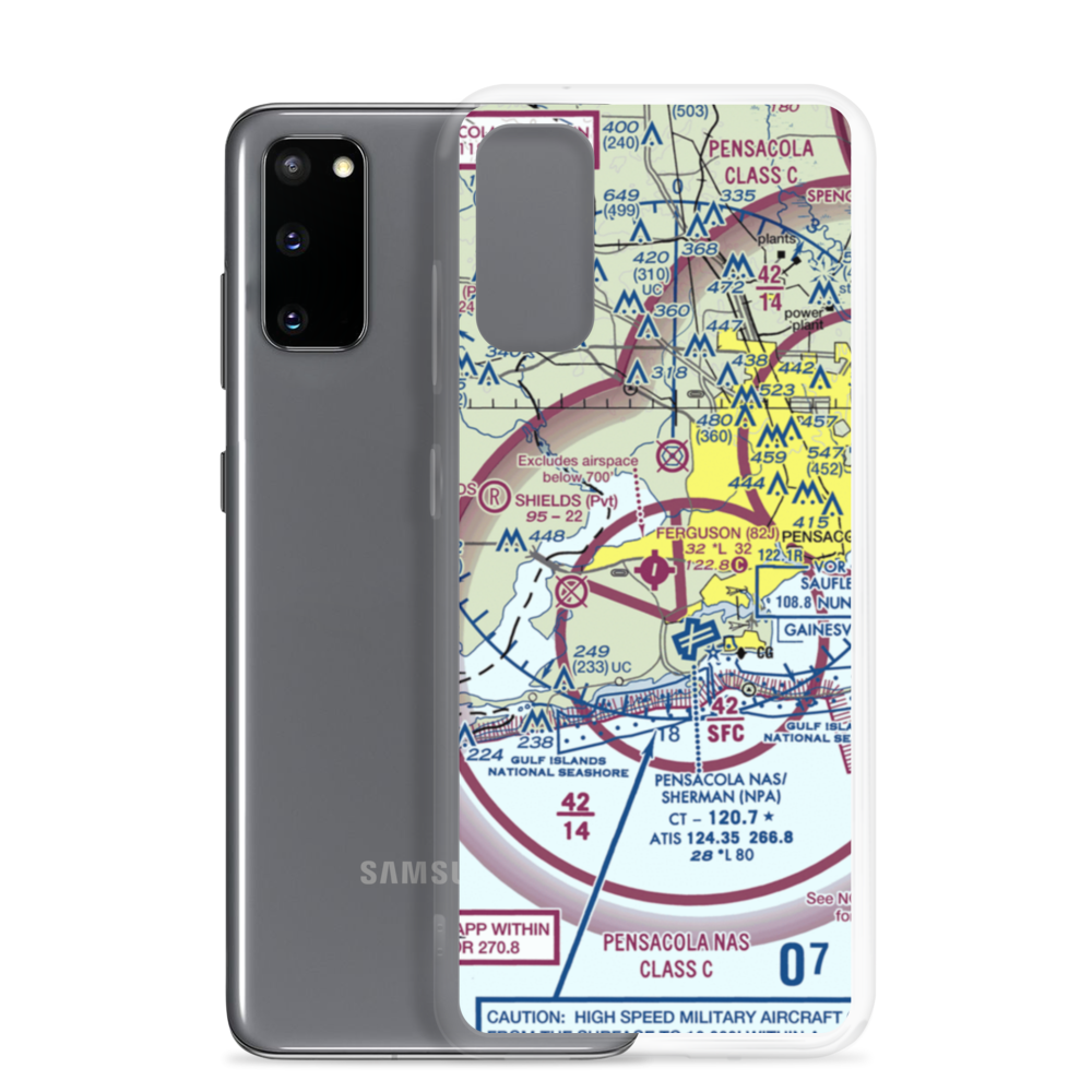 Ferguson Airport (82J) VFR Sectional Samsung Case Samsung Galaxy S20 model shown