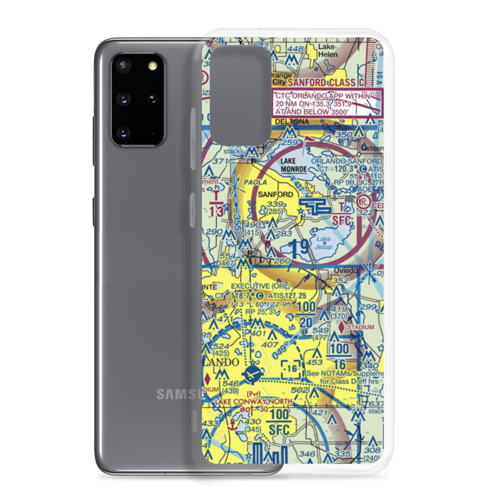 Ferguson Seaplane Base (FD98) VFR Sectional Samsung Case Samsung Galaxy S20 Plus model shown