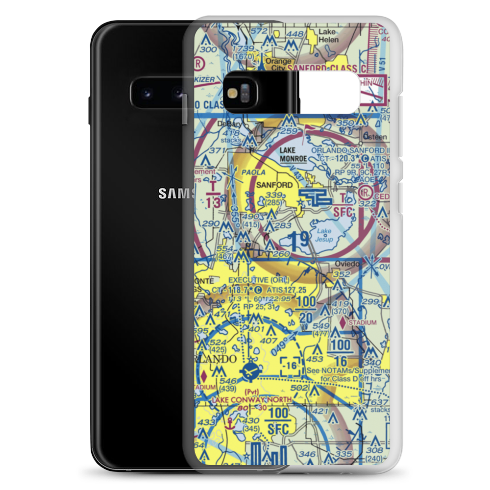 Ferguson Seaplane Base (FD98) VFR Sectional Samsung Case Samsung Galaxy S10+ model shown
