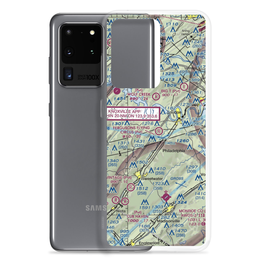 Fergusons Flying Circus Airport (TN09) VFR Sectional Samsung Case Samsung Galaxy S20 Ultra model shown