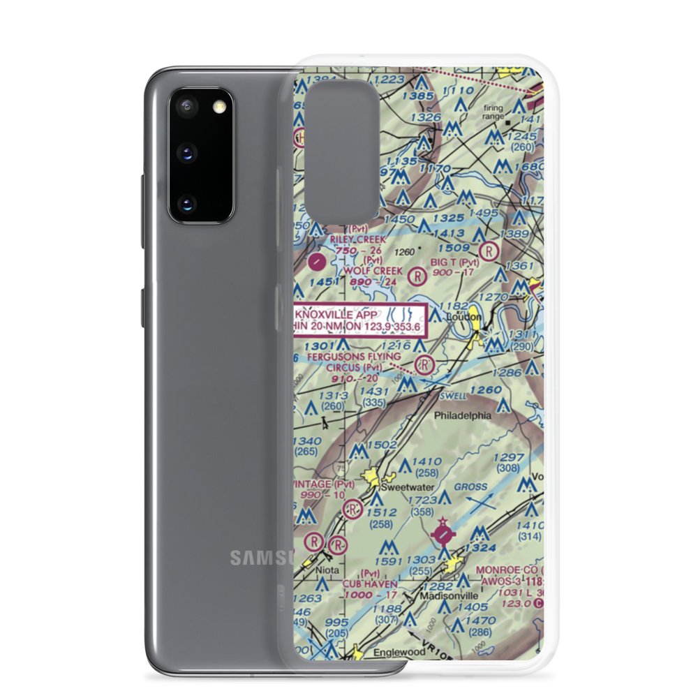 Fergusons Flying Circus Airport (TN09) VFR Sectional Samsung Case Samsung Galaxy S20 model shown