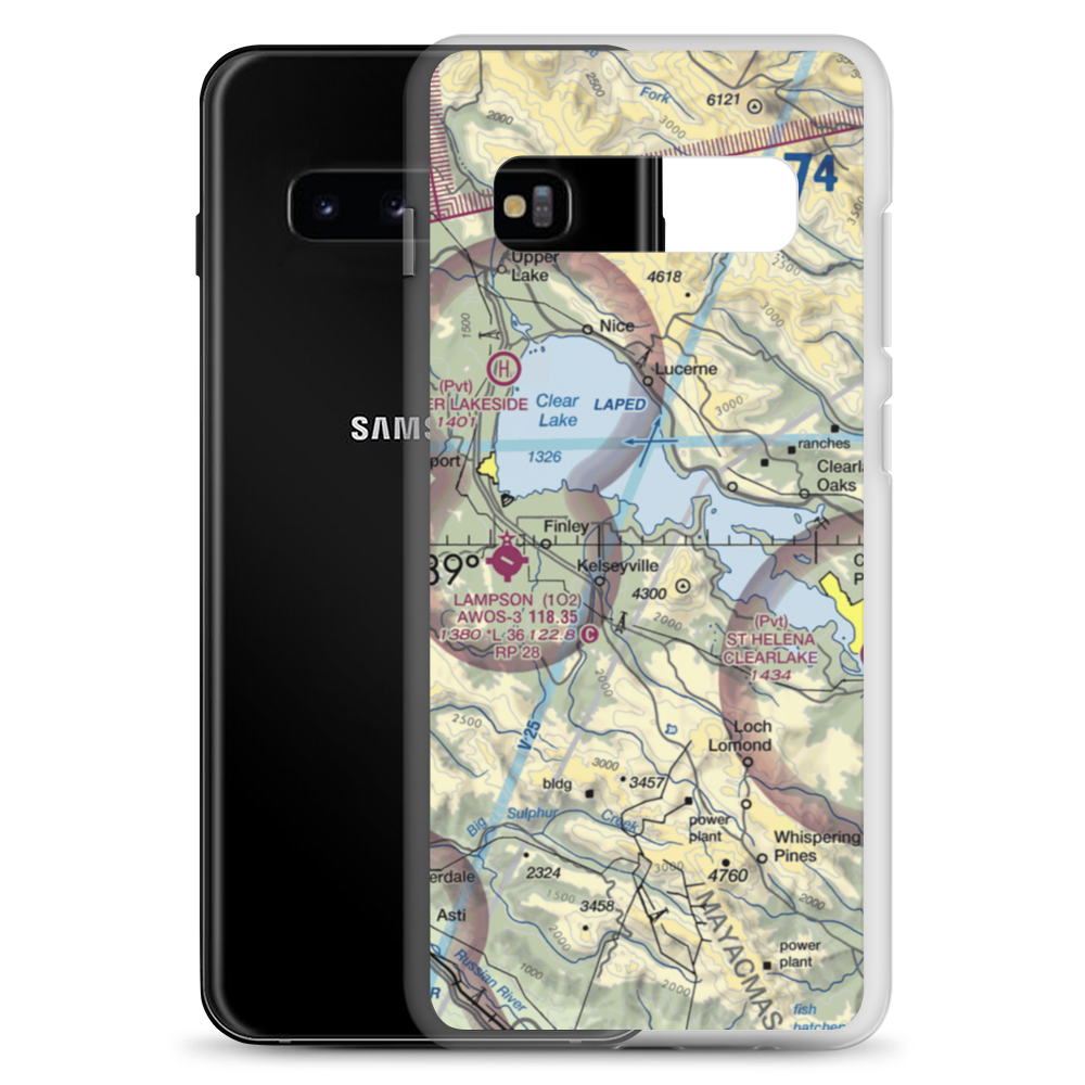 Ferndale Resort Seaplane Base (CN20) VFR Sectional Samsung Case Samsung Galaxy S10+ model shown