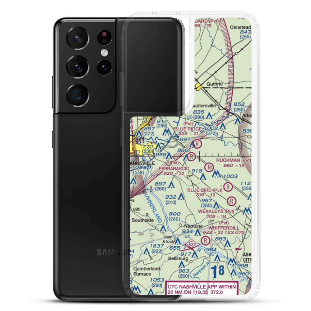 Ferraraccio Field (19TN) VFR Sectional Samsung Case Samsung Galaxy S21 Ultra model shown