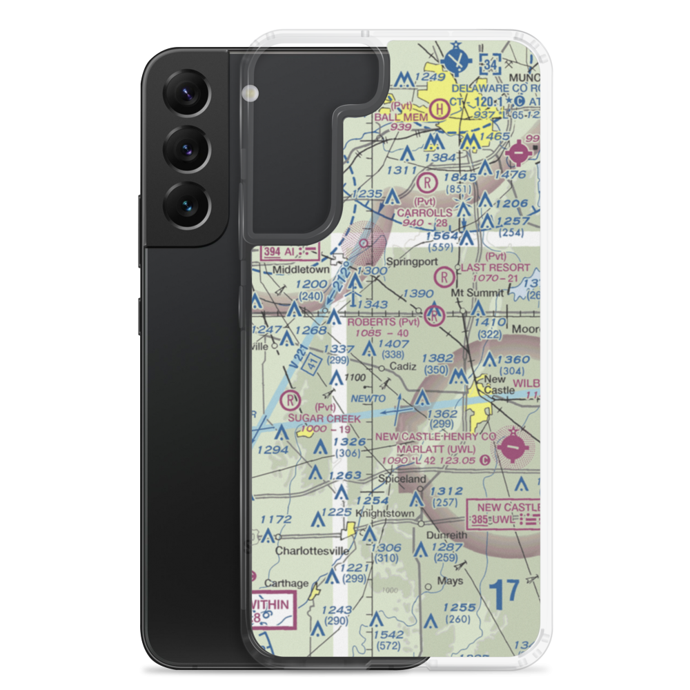 Ferrell Airport (II06) VFR Sectional Samsung Case Samsung Galaxy S22 Plus model shown
