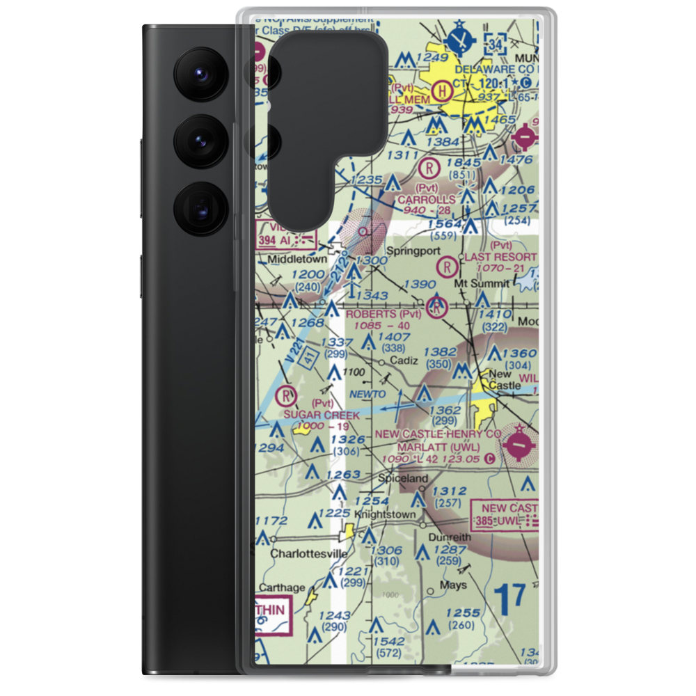 Ferrell Airport (II06) VFR Sectional Samsung Case Samsung Galaxy S22 Ultra model shown