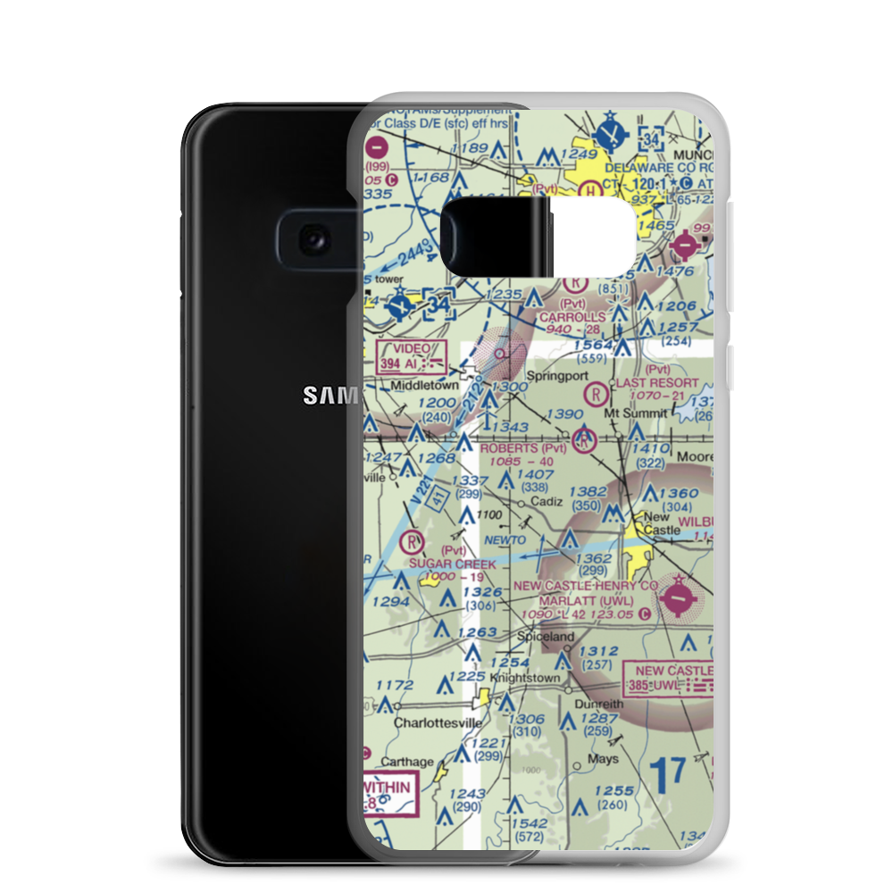 Ferrell Airport (II06) VFR Sectional Samsung Case Samsung Galaxy S10e model shown