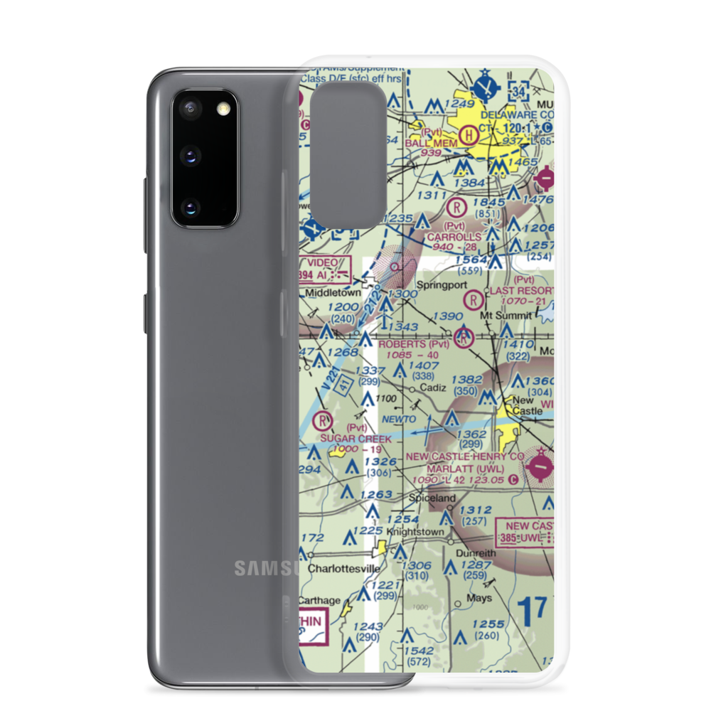 Ferrell Airport (II06) VFR Sectional Samsung Case Samsung Galaxy S20 model shown