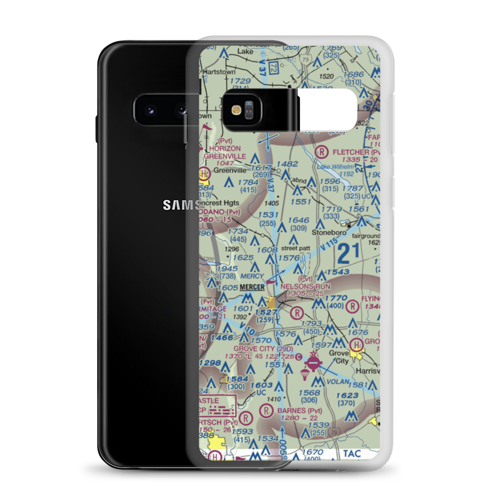 Ferrell Field (00PN) VFR Sectional Samsung Case Samsung Galaxy S10 model shown