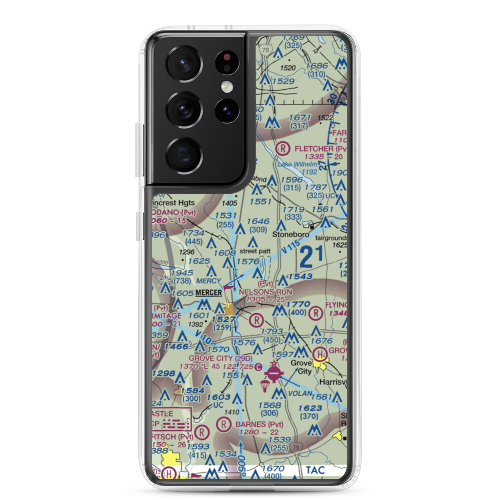 Ferrell Field (00PN) VFR Sectional Samsung Case Samsung Galaxy S21 Ultra model shown