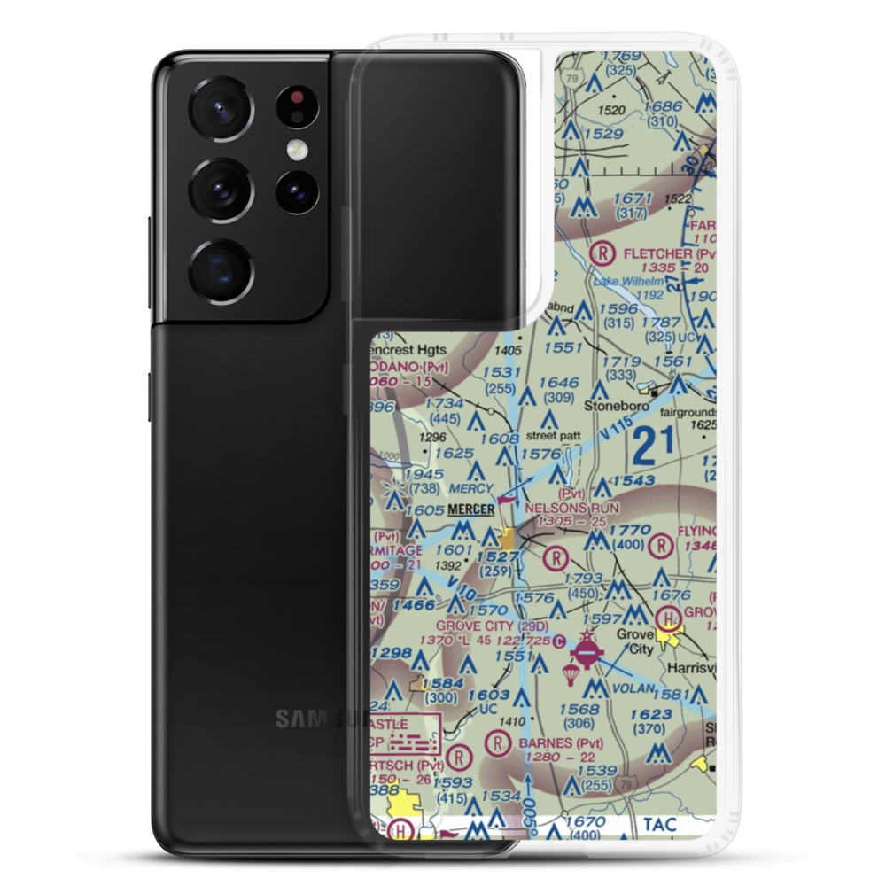 Ferrell Field (00PN) VFR Sectional Samsung Case Samsung Galaxy S21 Ultra model shown