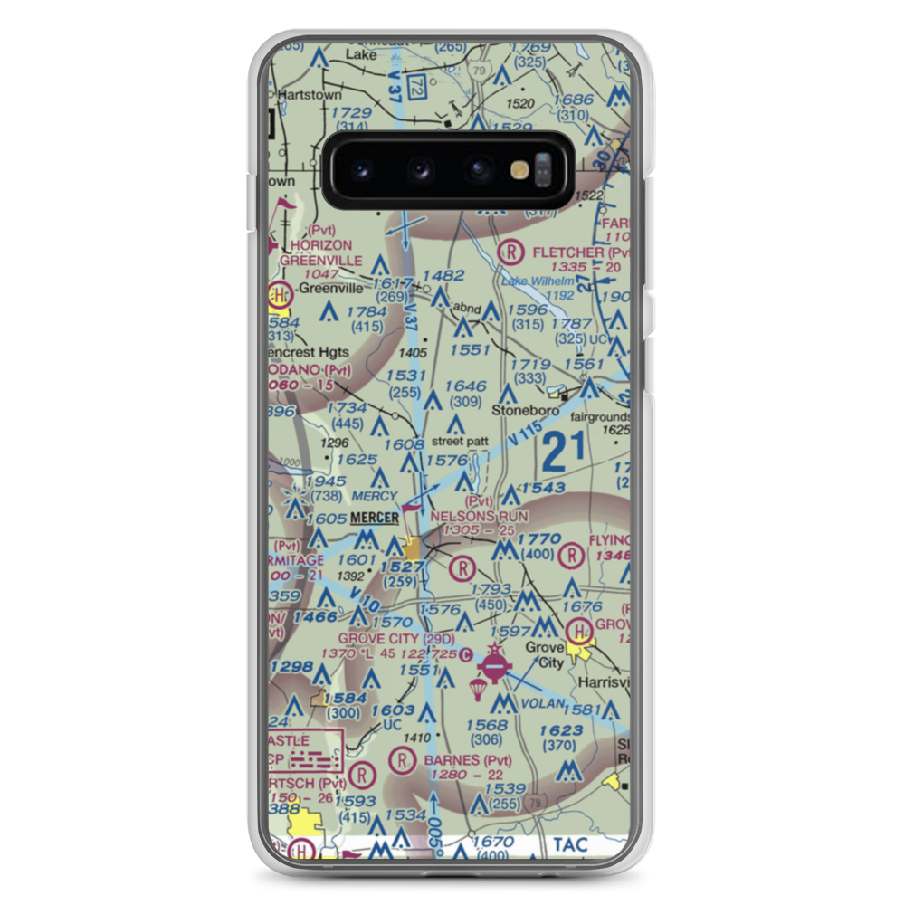 Ferrell Field (00PN) VFR Sectional Samsung Case Samsung Galaxy S10+ model shown