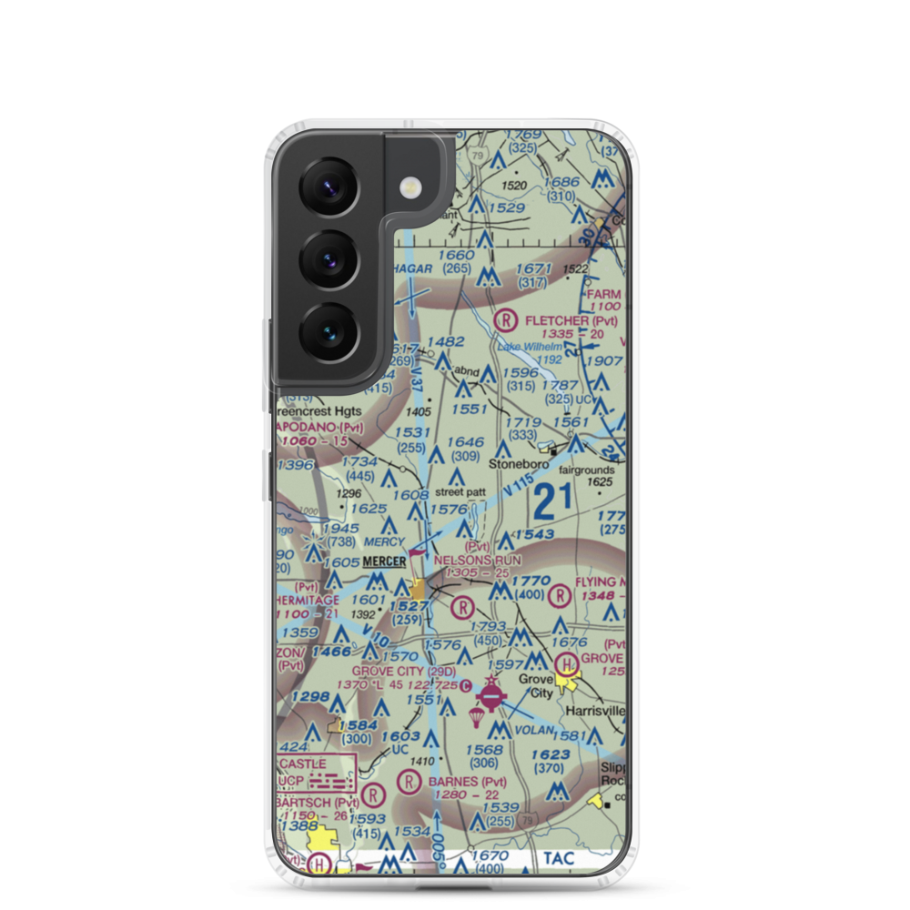 Ferrell Field (00PN) VFR Sectional Samsung Case Samsung Galaxy S22 model shown