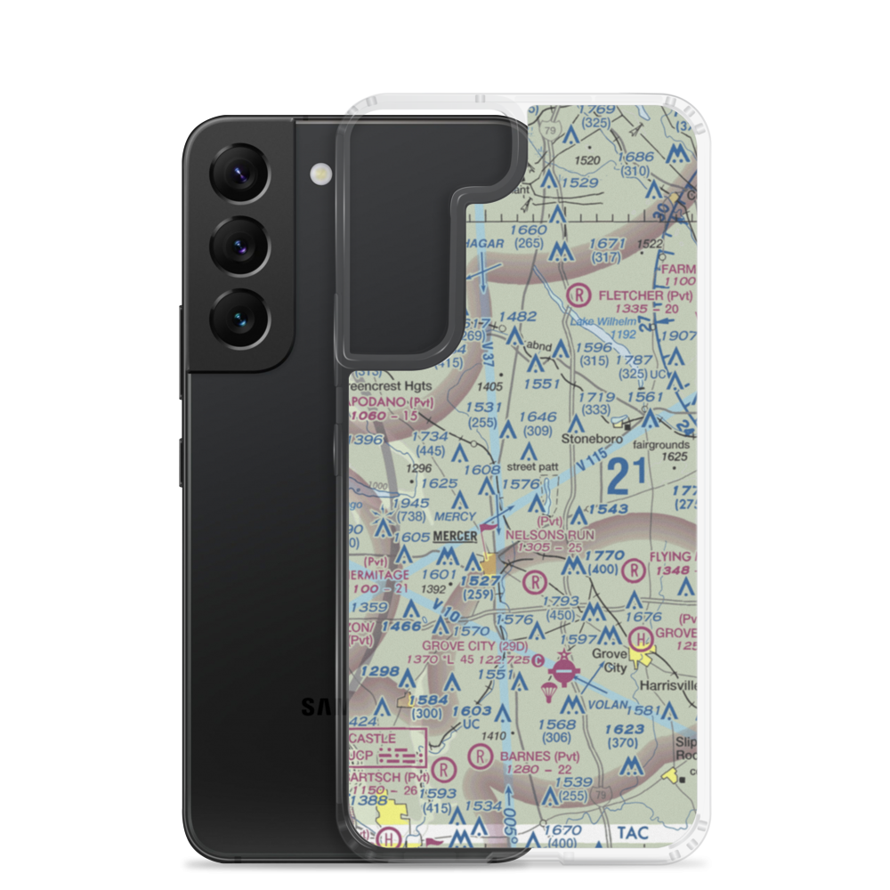 Ferrell Field (00PN) VFR Sectional Samsung Case Samsung Galaxy S22 model shown