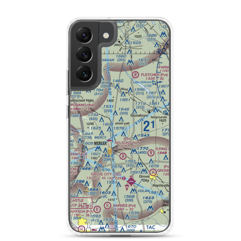 Ferrell Field (00PN) VFR Sectional Samsung Case Samsung Galaxy S22 Plus model shown