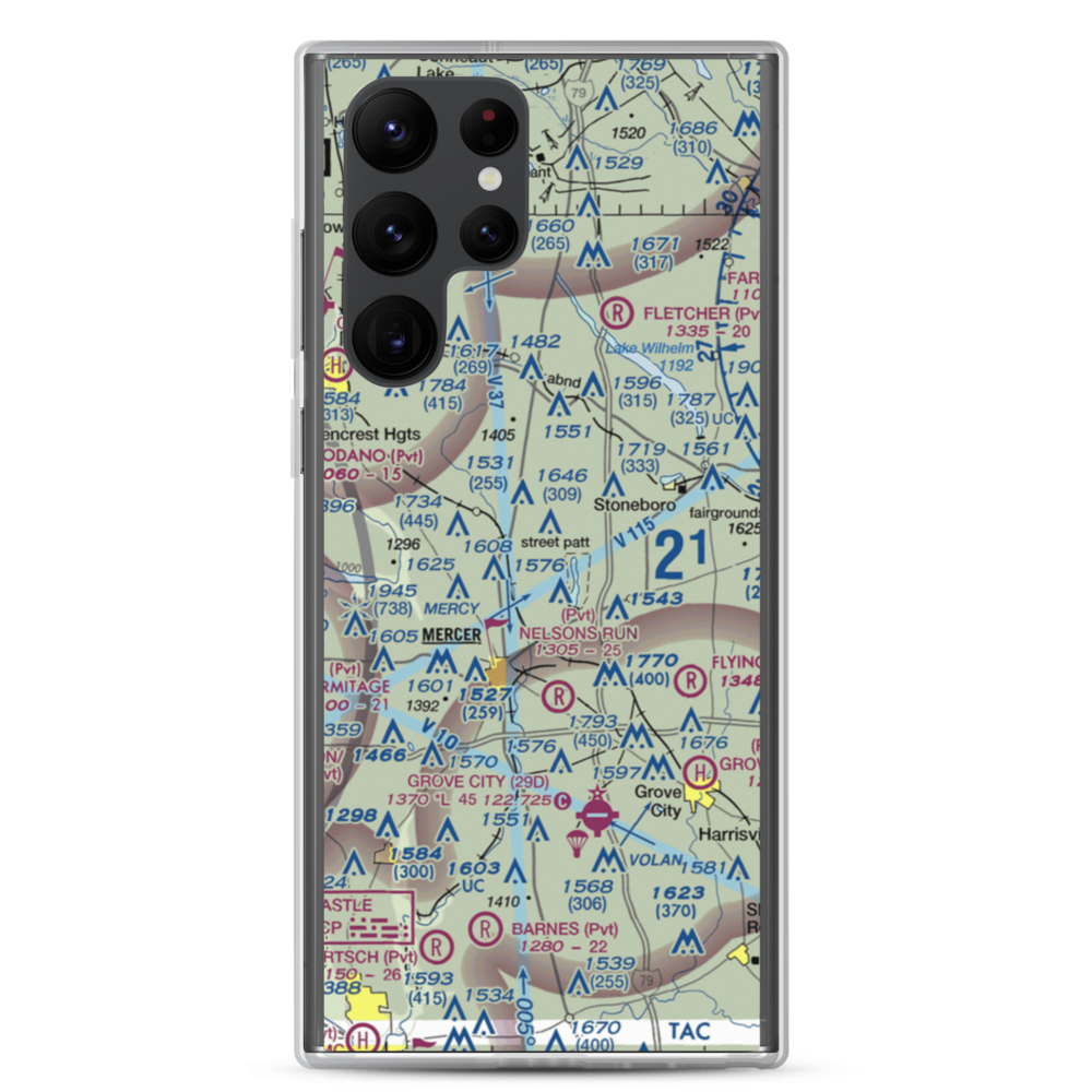 Ferrell Field (00PN) VFR Sectional Samsung Case Samsung Galaxy S22 Ultra model shown