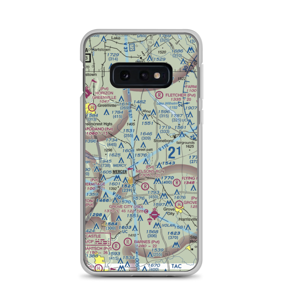 Ferrell Field (00PN) VFR Sectional Samsung Case Samsung Galaxy S10e model shown