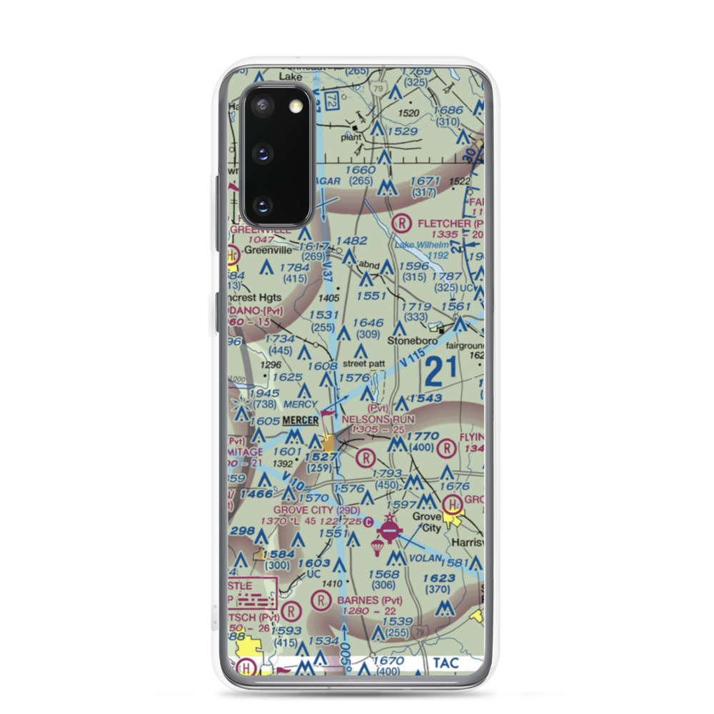Ferrell Field (00PN) VFR Sectional Samsung Case Samsung Galaxy S20 model shown