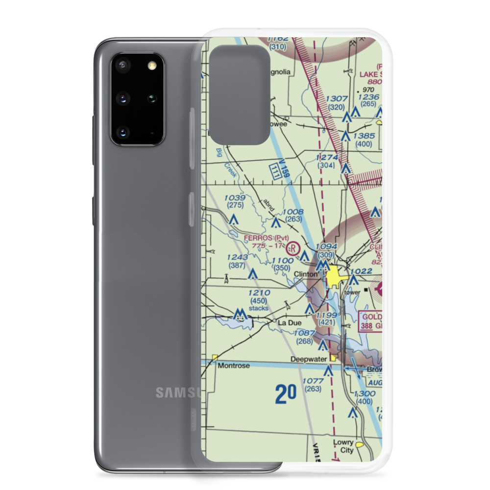 Ferros Ranch-Aero Airport (0MO0) VFR Sectional Samsung Case Samsung Galaxy S20 Plus model shown