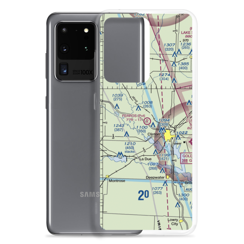 Ferros Ranch-Aero Airport (0MO0) VFR Sectional Samsung Case Samsung Galaxy S20 Ultra model shown
