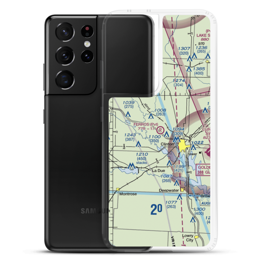 Ferros Ranch-Aero Airport (0MO0) VFR Sectional Samsung Case Samsung Galaxy S21 Ultra model shown