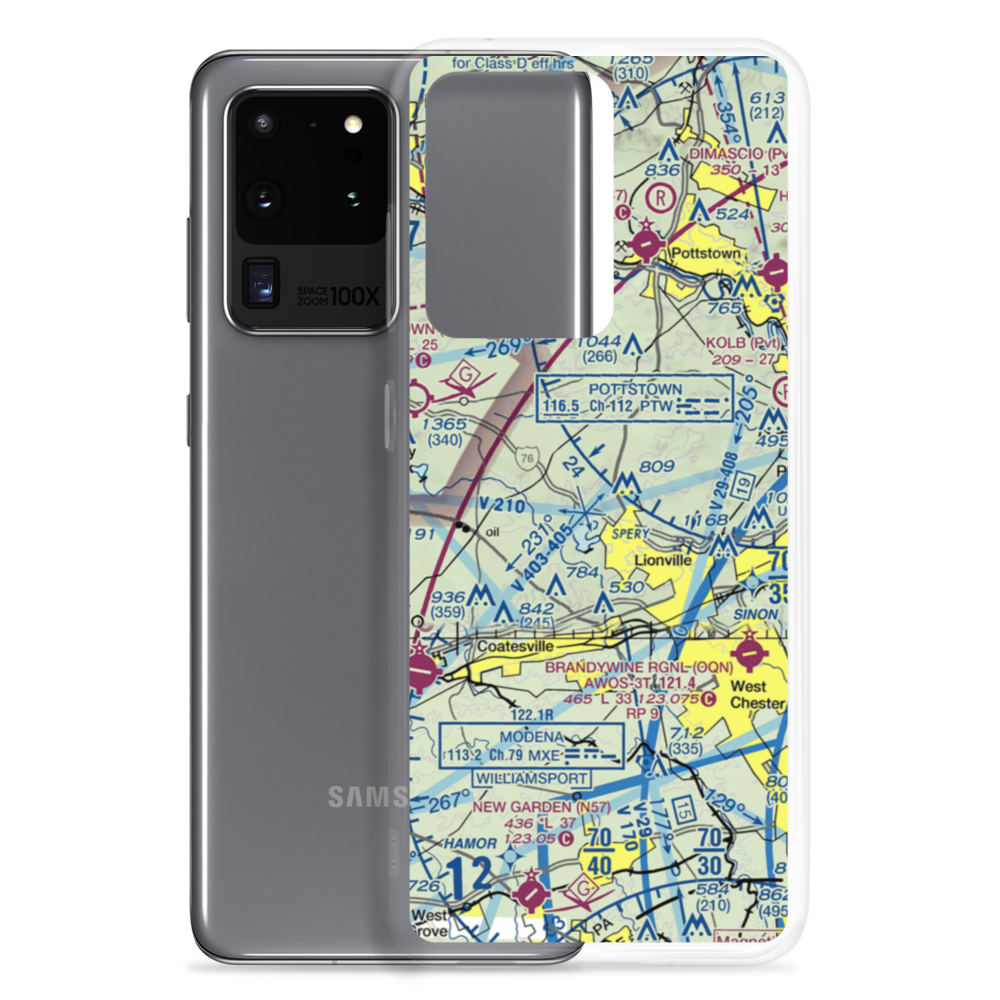 Fetters Construction Airport (PA70) VFR Sectional Samsung Case Samsung Galaxy S20 Ultra model shown