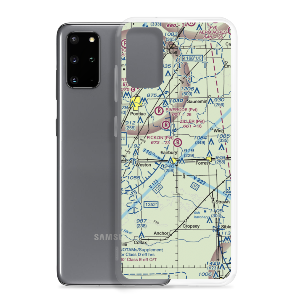 Ficklin-Airtech Airport (26IS) VFR Sectional Samsung Case Samsung Galaxy S20 Plus model shown