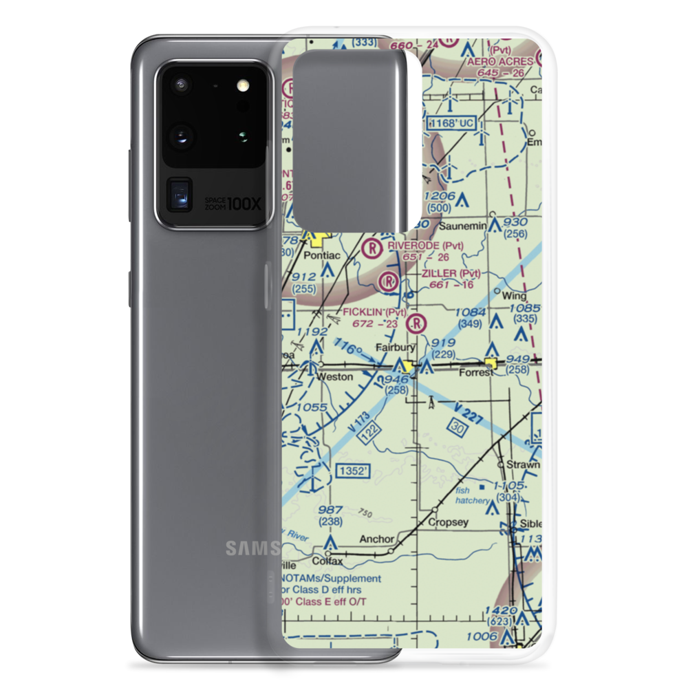 Ficklin-Airtech Airport (26IS) VFR Sectional Samsung Case Samsung Galaxy S20 Ultra model shown