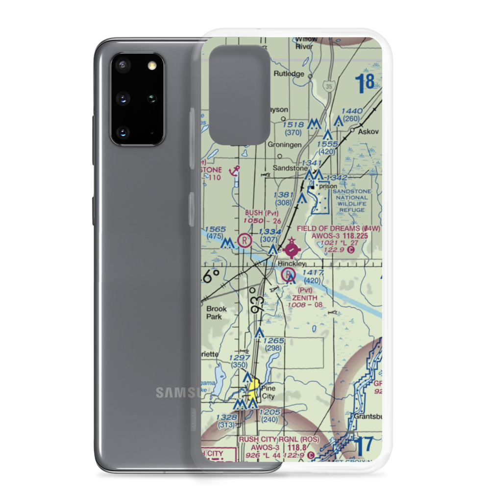 Field of Dreams Airport (04W) VFR Sectional Samsung Case Samsung Galaxy S20 Plus model shown