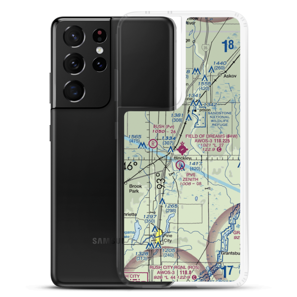 Field of Dreams Airport (04W) VFR Sectional Samsung Case Samsung Galaxy S21 Ultra model shown