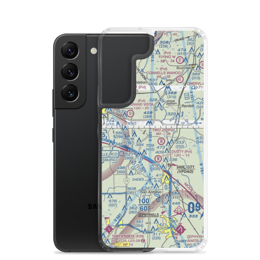 Field of Dreams Airport (FD59) VFR Sectional Samsung Case Samsung Galaxy S22 model shown