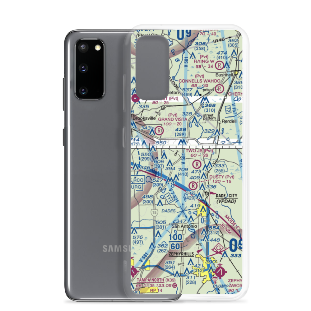 Field of Dreams Airport (FD59) VFR Sectional Samsung Case Samsung Galaxy S20 model shown