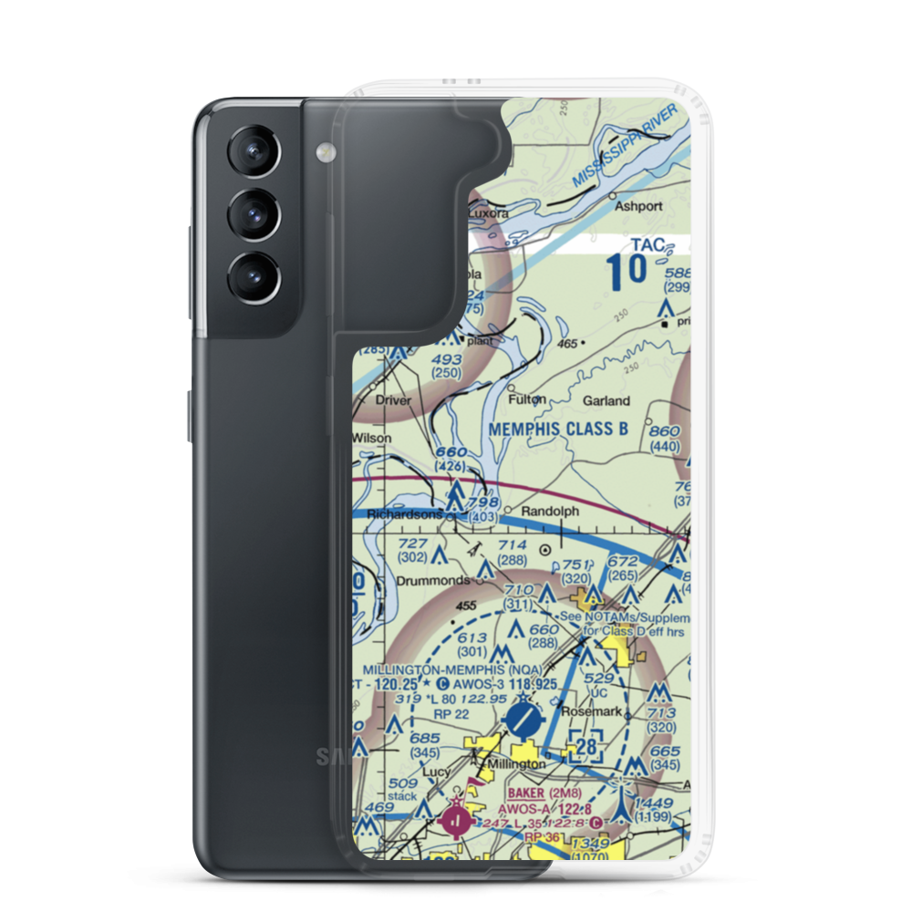 Field of Dreams Ultralightport (8TN8) VFR Sectional Samsung Case Samsung Galaxy S21 model shown