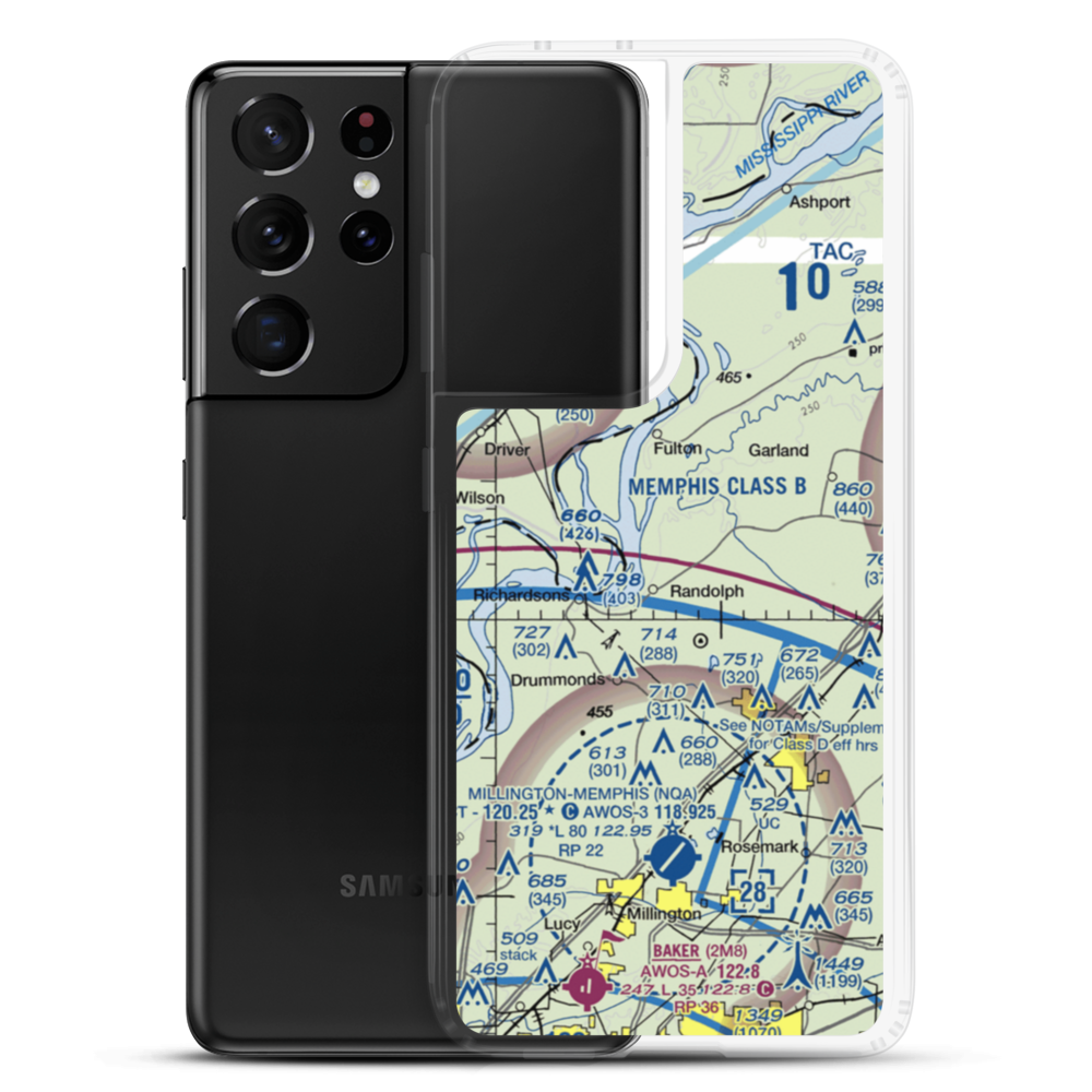 Field of Dreams Ultralightport (8TN8) VFR Sectional Samsung Case Samsung Galaxy S21 Ultra model shown